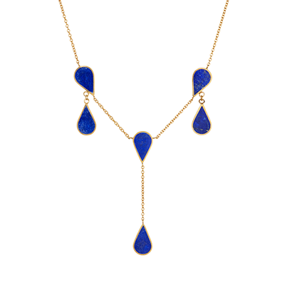 Lapis lazuli necklace by Turquoise Mountain